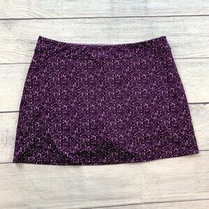 Tranquility sz XL Skort Skirt with Shorts Underneath Pull On Purple